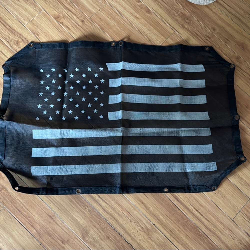 Black Mesh Tarp with Grommet